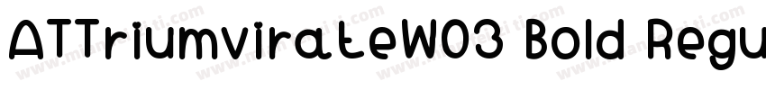 ATTriumvirateW03 Bold Regular字体转换